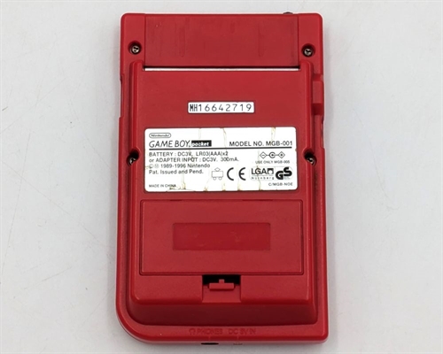 Game Boy Pocket - Konsol - Rød - SNR MH16642719 (B Grade) (Genbrug)